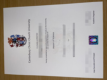 Canterbury Christ Church University diploma