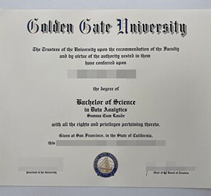 Golden Gate University diploma