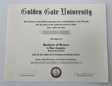 Golden Gate University diploma