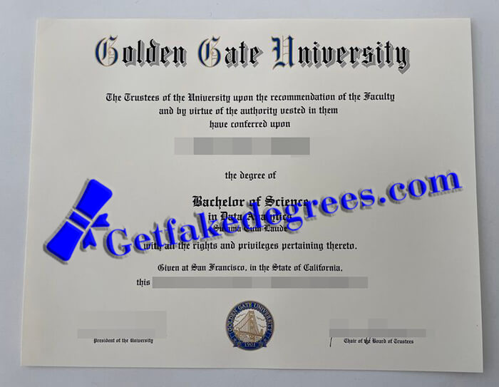 Golden Gate University degree