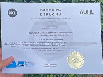 Hogeschool PXL certificate