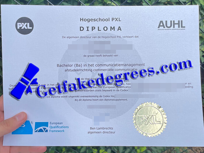 Hogeschool PXL diploma