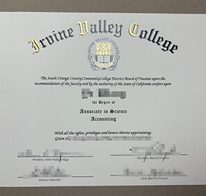 Irvine Valley College diploma