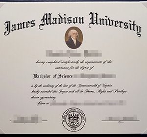 James Madison University diploma