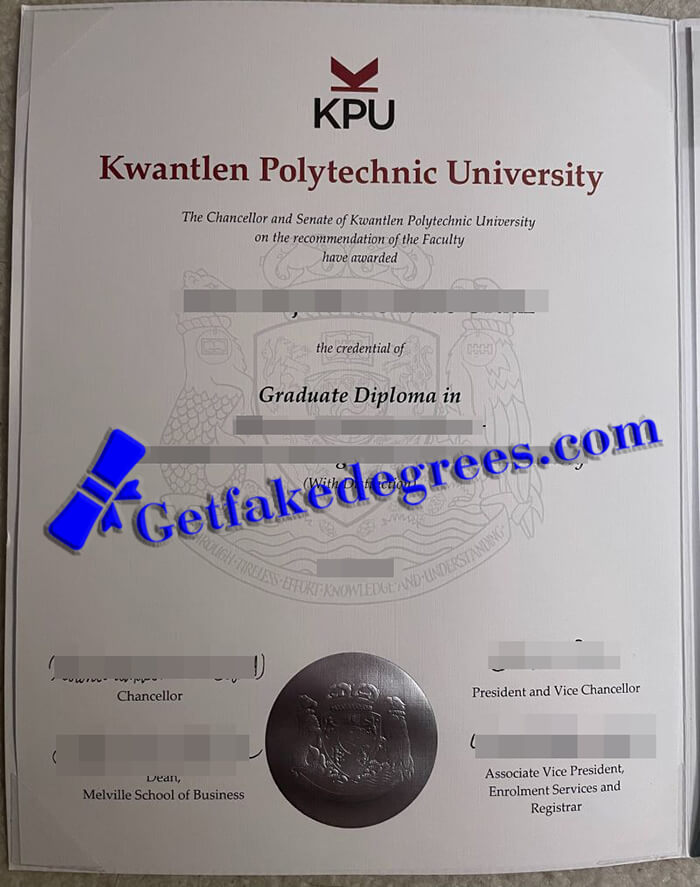 Kwantlen Polytechnic University degree