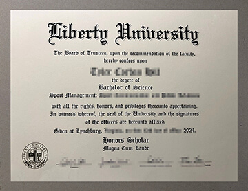 Liberty University diploma