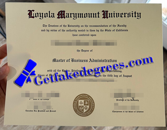 Loyola Marymount University degree