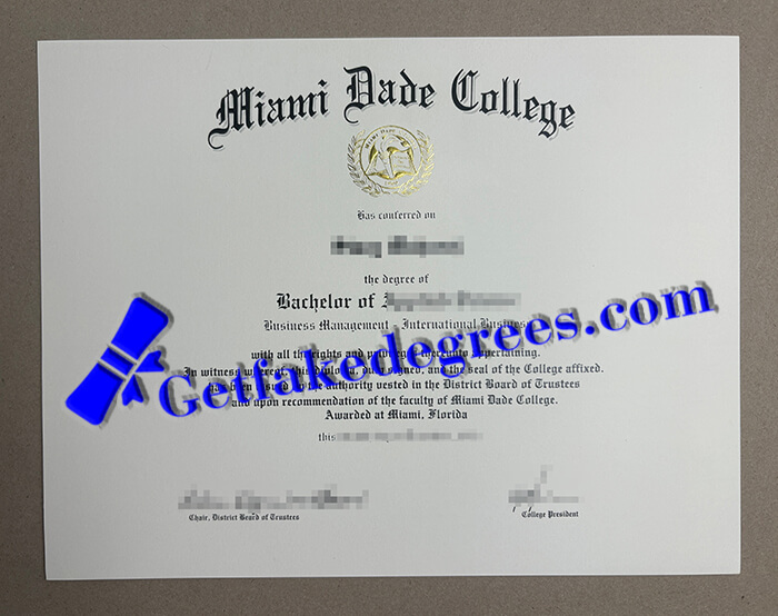 Miami Dade College degree