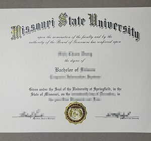 Missouri State University diploma