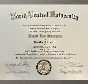 North Central University diploma