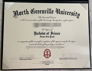 North Greenville University diploma