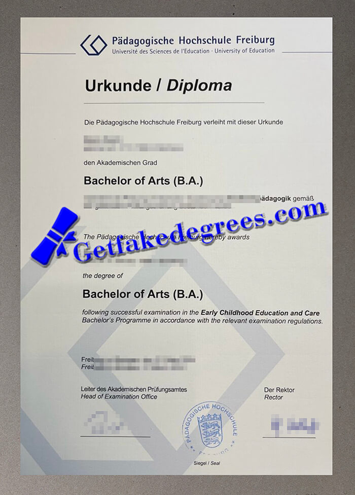 Pädagogische Hochschule Freiburg diploma