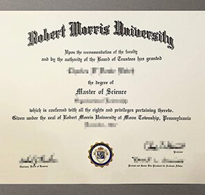 Robert Morris University diploma