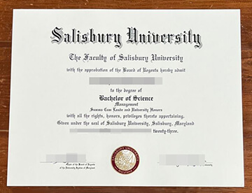 Salisbury University diploma