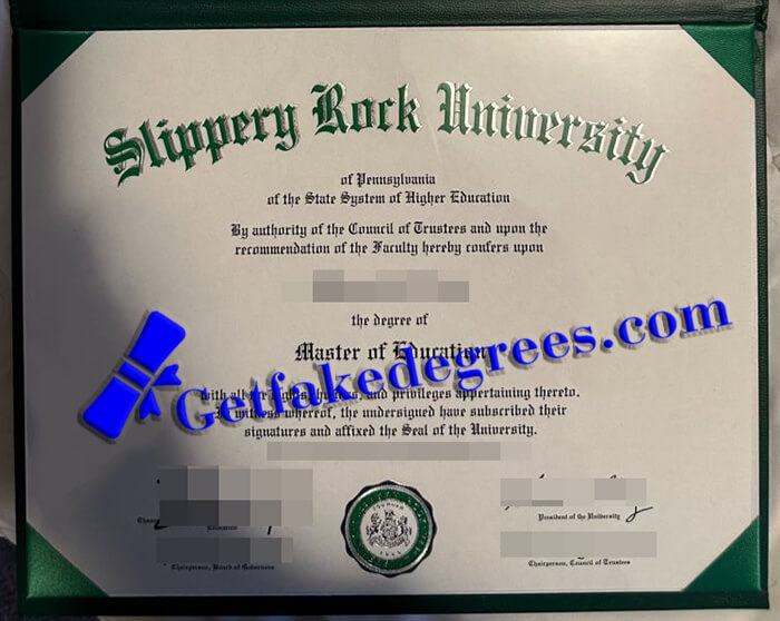 Slippery Rock University degree