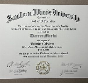 Southern Illinois University diploma