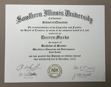 Southern Illinois University diploma