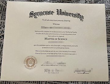 Syracuse University diploma