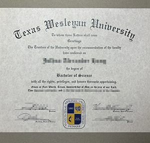 Texas Wesleyan University diploma