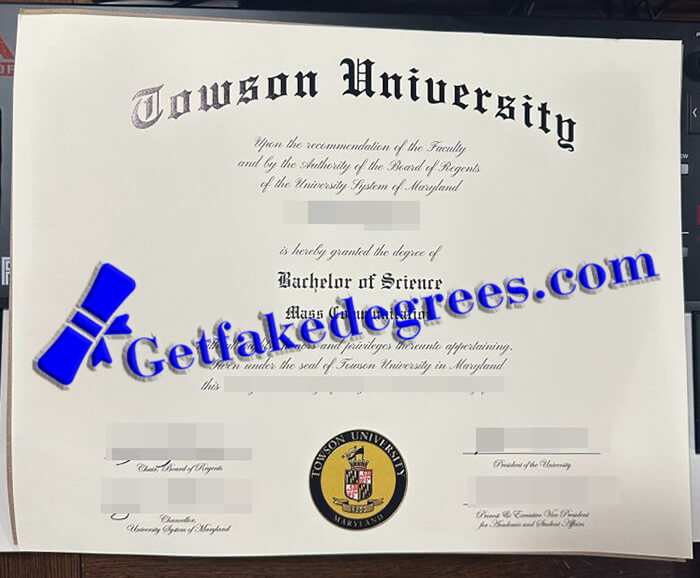 Towson University degree