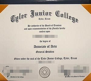 Tyler Junior College diploma