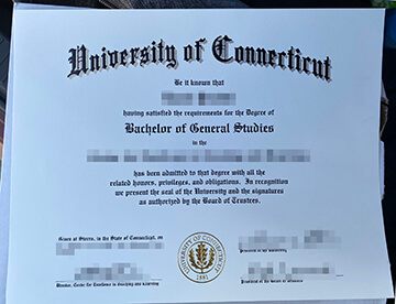 University of Connecticut diploma