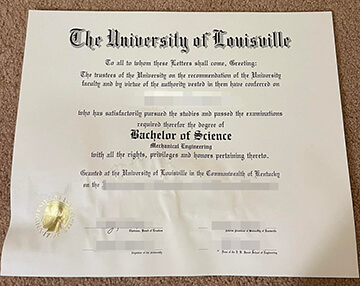 University of Louisville diploma