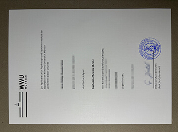 University of Münster certificate