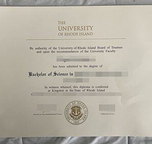 University of Rhode Island diploma