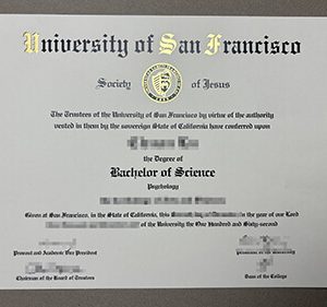 University of San Francisco diploma