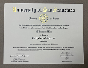 University of San Francisco diploma