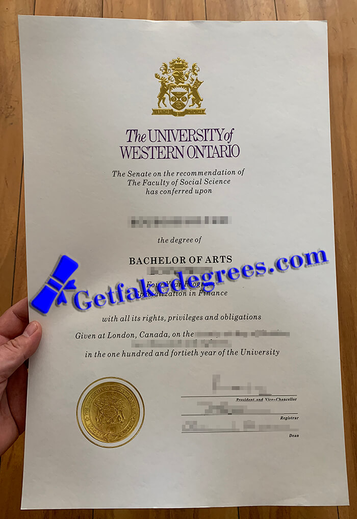 University of Western Ontario degree