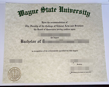 Wayne State University diploma