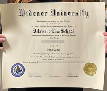 Widener University diploma