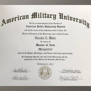 American Military University diploma