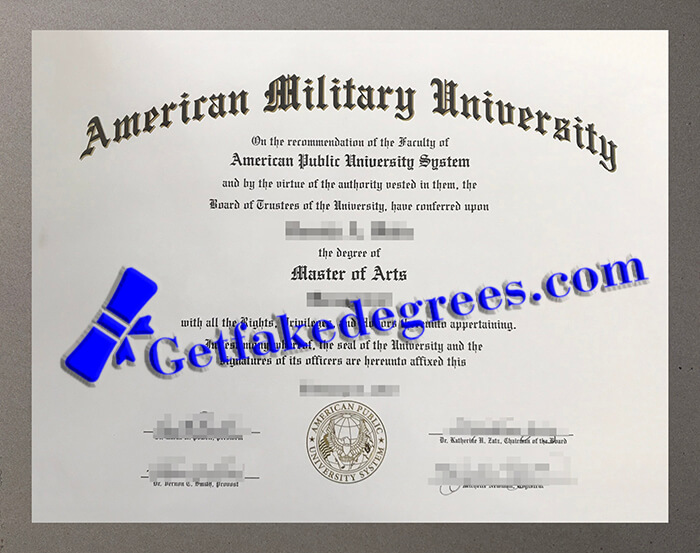 American Military University degree