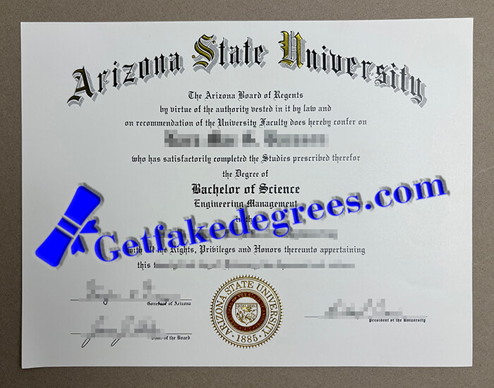 Arizona State University degree