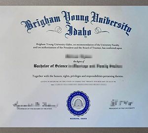 BYU Idaho certificate