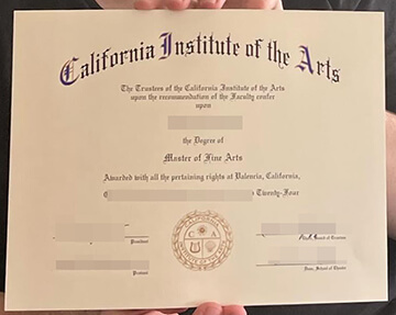 California Institute of the Arts diploma