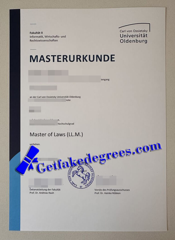 Carl von Ossietzky Universität Oldenburg degree