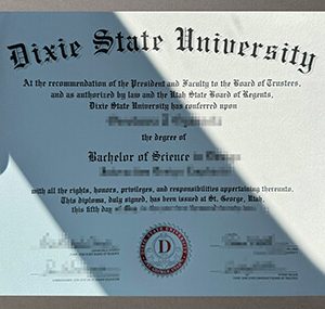 Dixie State University diploma