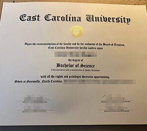 East Carolina University diploma