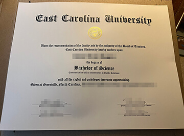 East Carolina University diploma