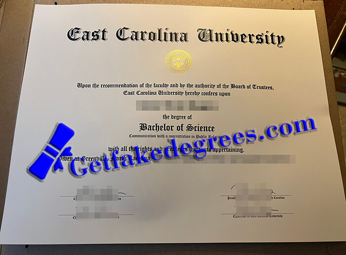 East Carolina University degree