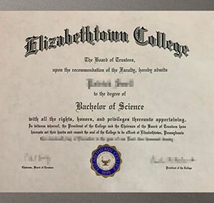 Elizabethtown College diploma