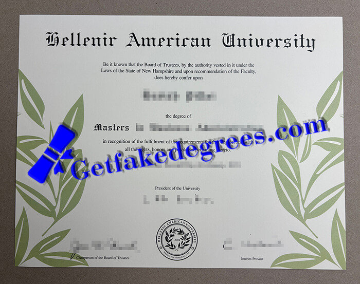 Hellenic American University degree