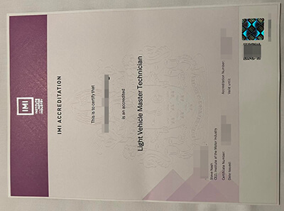 IMI certificate