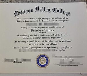 Lebanon Valley College diploma