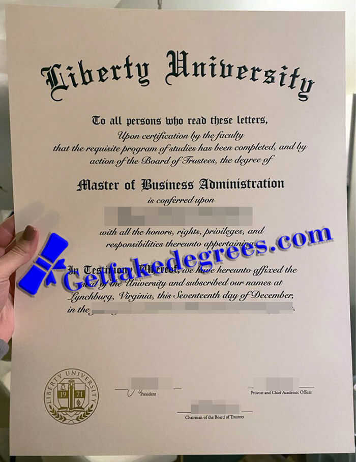 Liberty University degree