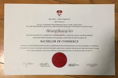 Mcgill University diploma